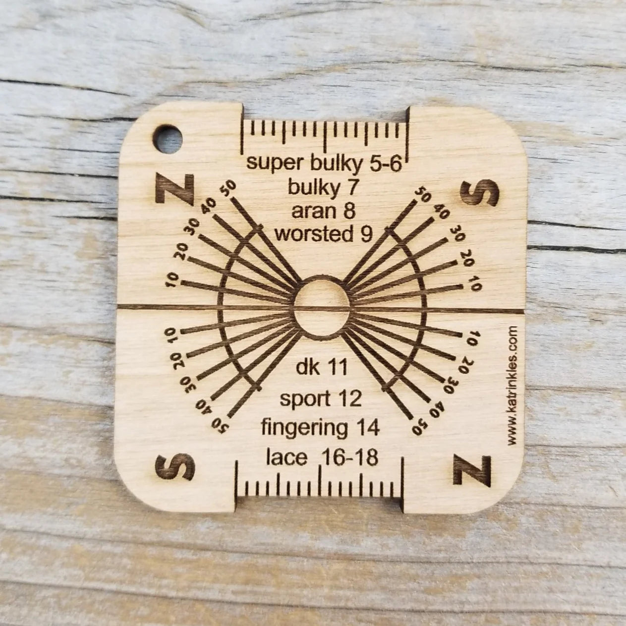 Katrinkles - Twist Guide / WPI for Spinning Mini Tool
