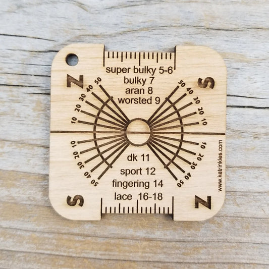 Katrinkles - Twist Guide / WPI for Spinning Mini Tool