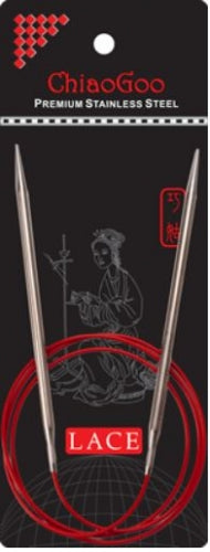ChiaoGoo - 47" RED Lace SS Circular Needles