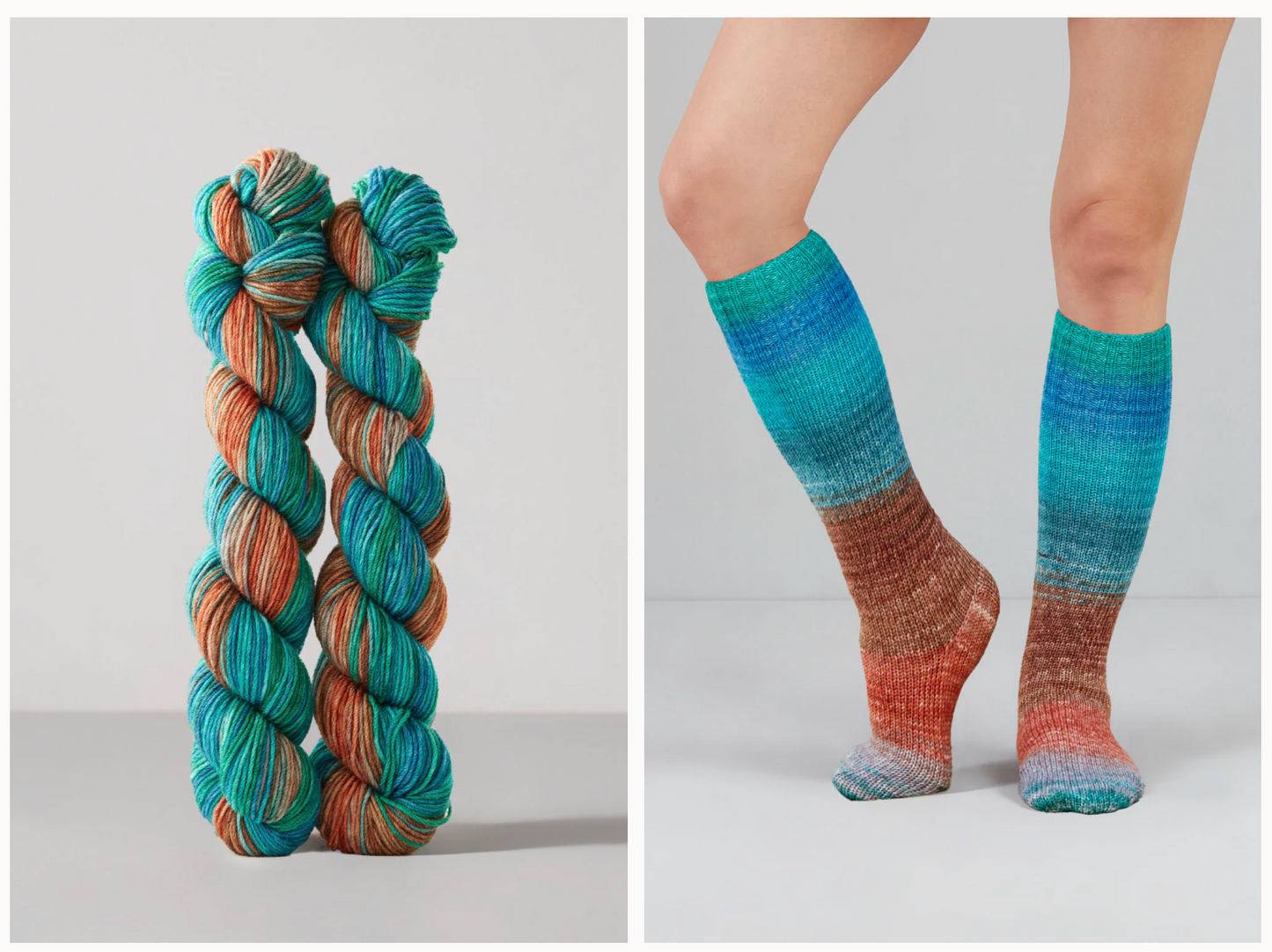 Gusto Wool - Echoes Hand Dyed Sock