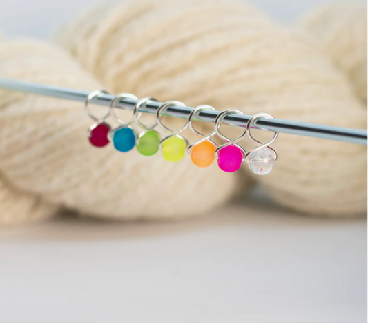Neon Rainbow Stitch Markers