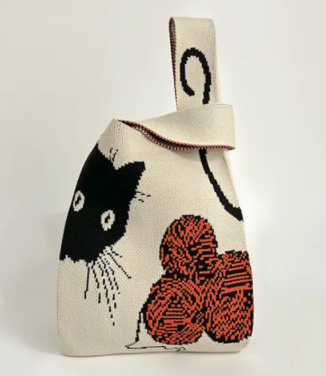 KooPros UZ - Small Woven Knitting Bag