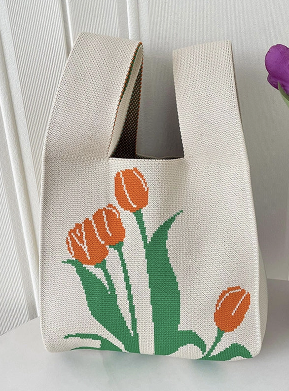 KooPros UZ - Small Woven Knitting Bag