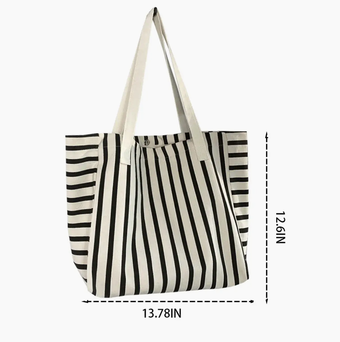 KooPro - Striped Canvas Bag