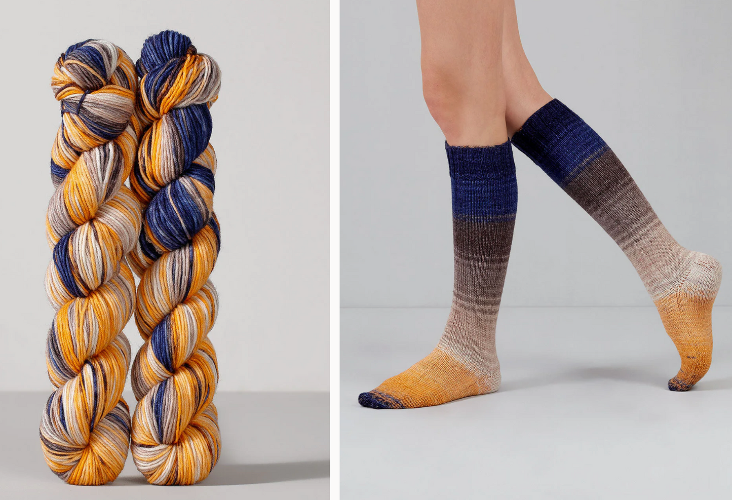 Gusto Wool - Echoes Hand Dyed Sock