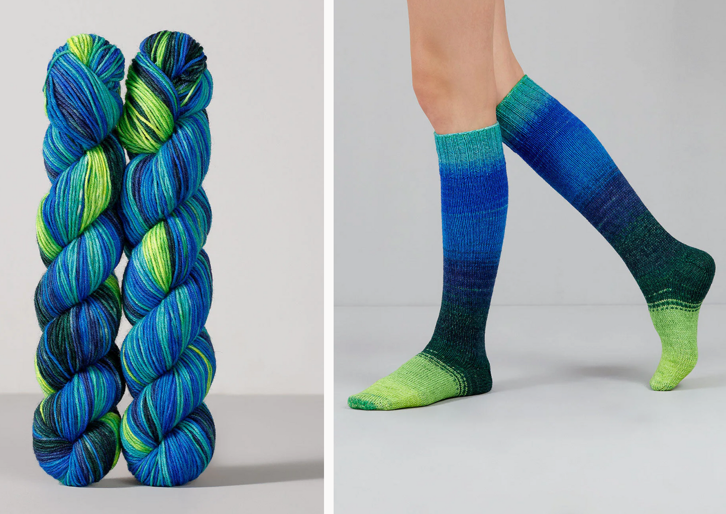 Gusto Wool - Echoes Hand Dyed Sock