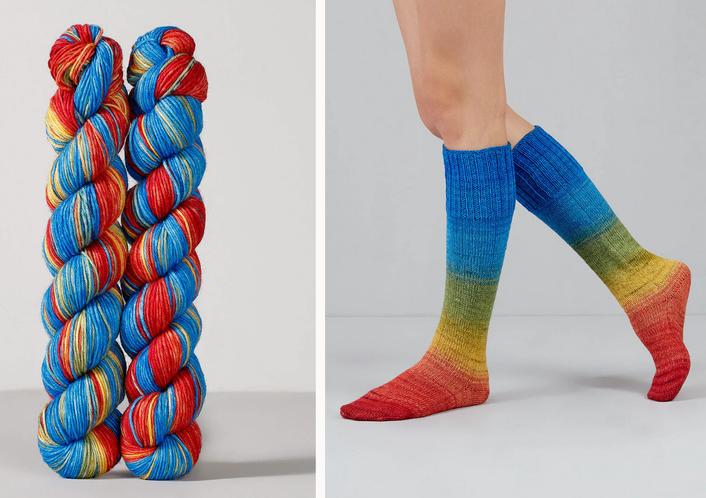 Gusto Wool - Echoes Hand Dyed Sock