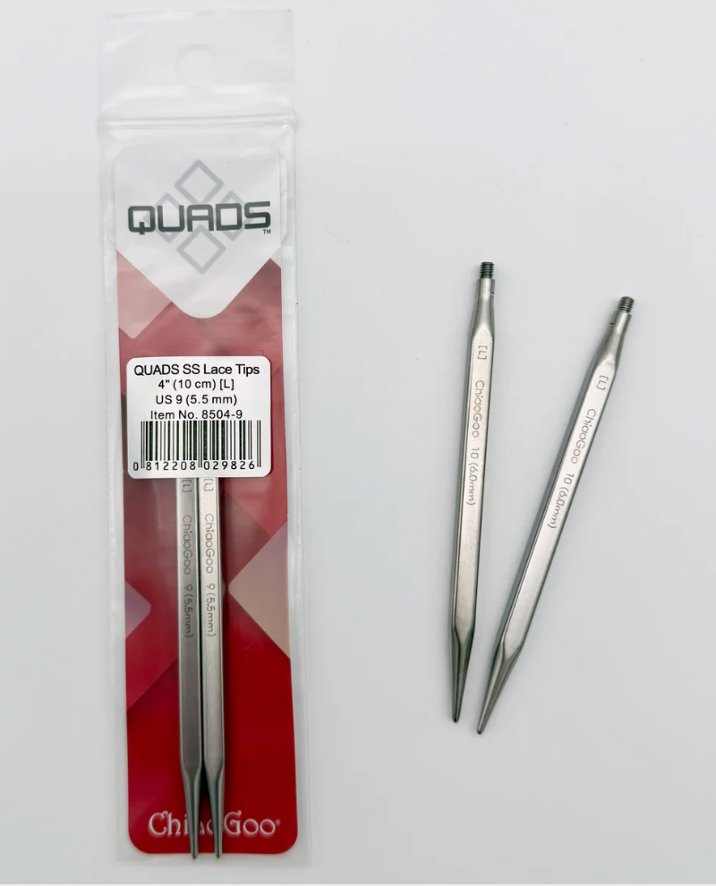 Chiaogoo - QUADS 4" Interchangeable Needle Tips