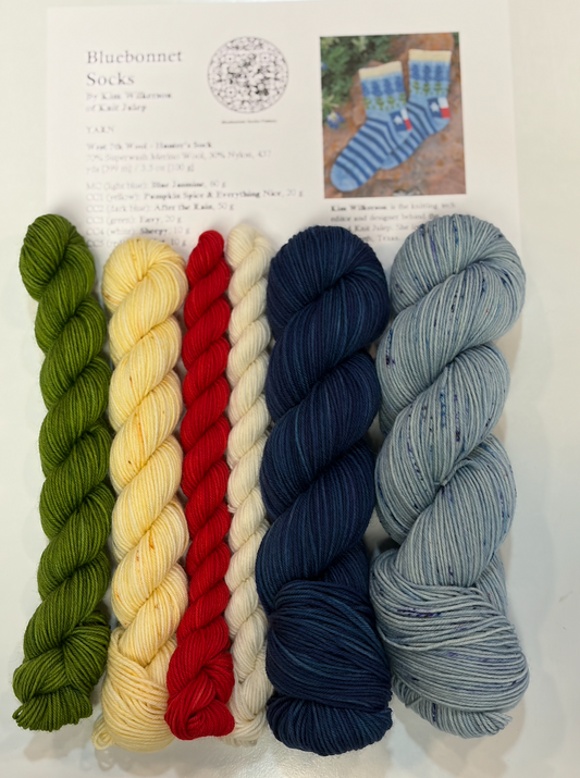 Bluebonnet Sock Kit Pre-order