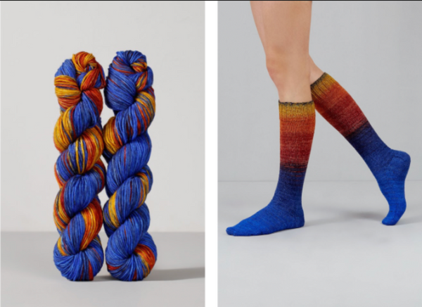 Gusto Wool - Echoes Hand Dyed Sock