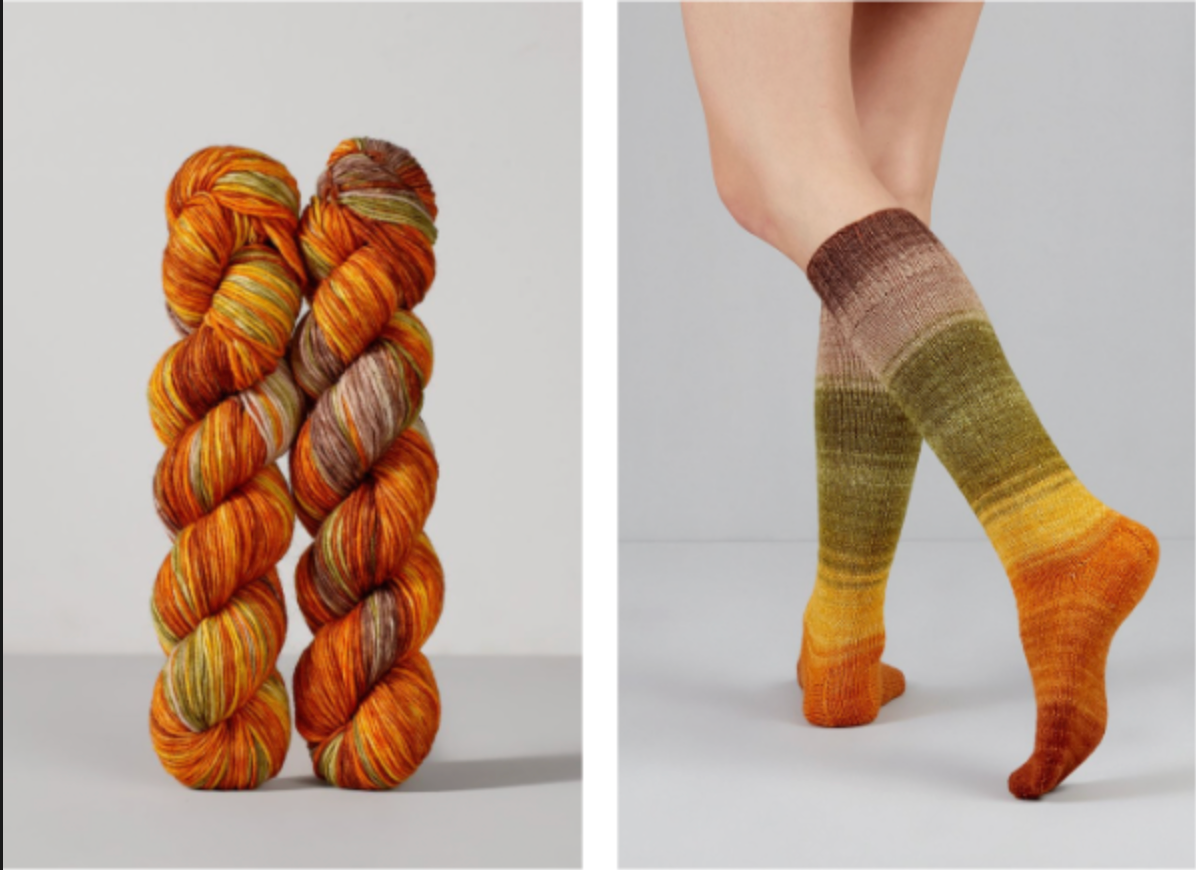 Gusto Wool - Echoes Hand Dyed Sock