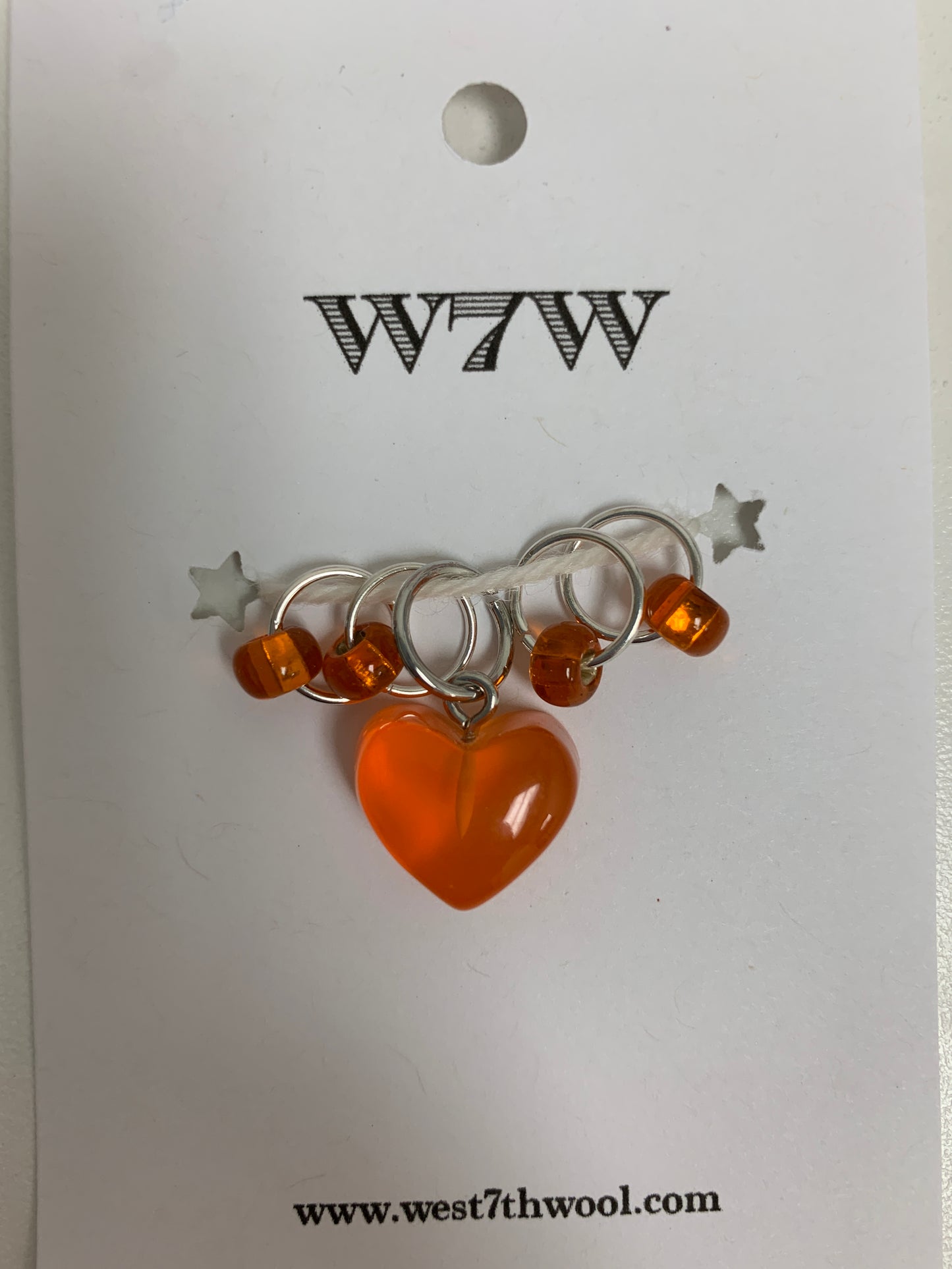 West 7th Wool - Hearts Stitch Marker Set