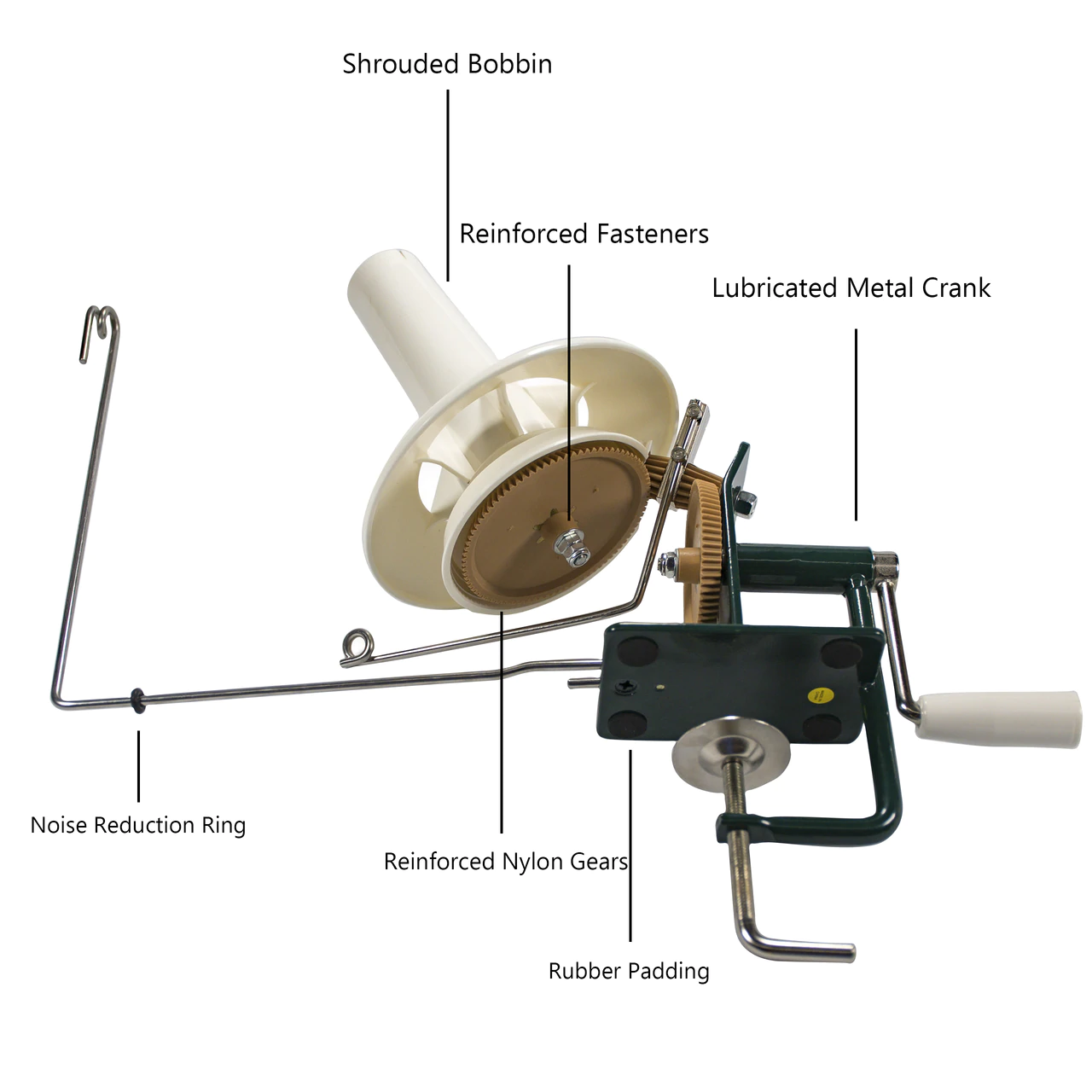 Stanwood Needlecraft - Large Metal Yarn Ball Winder 10oz - Heavy Duty